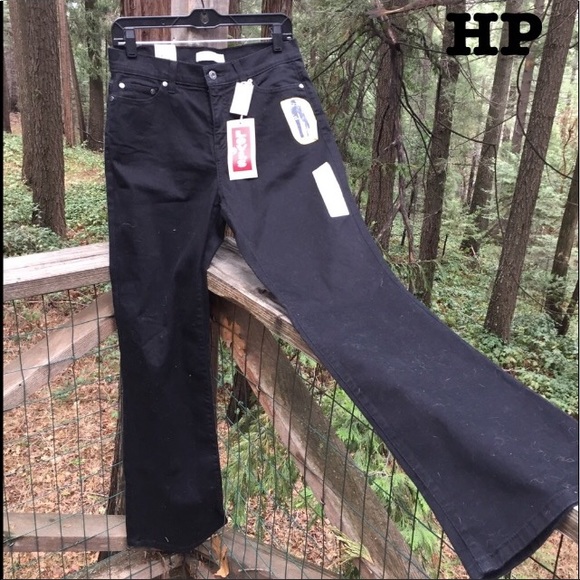 Levi's Denim - Levi figure enhancing  boot cut black jeans,HP